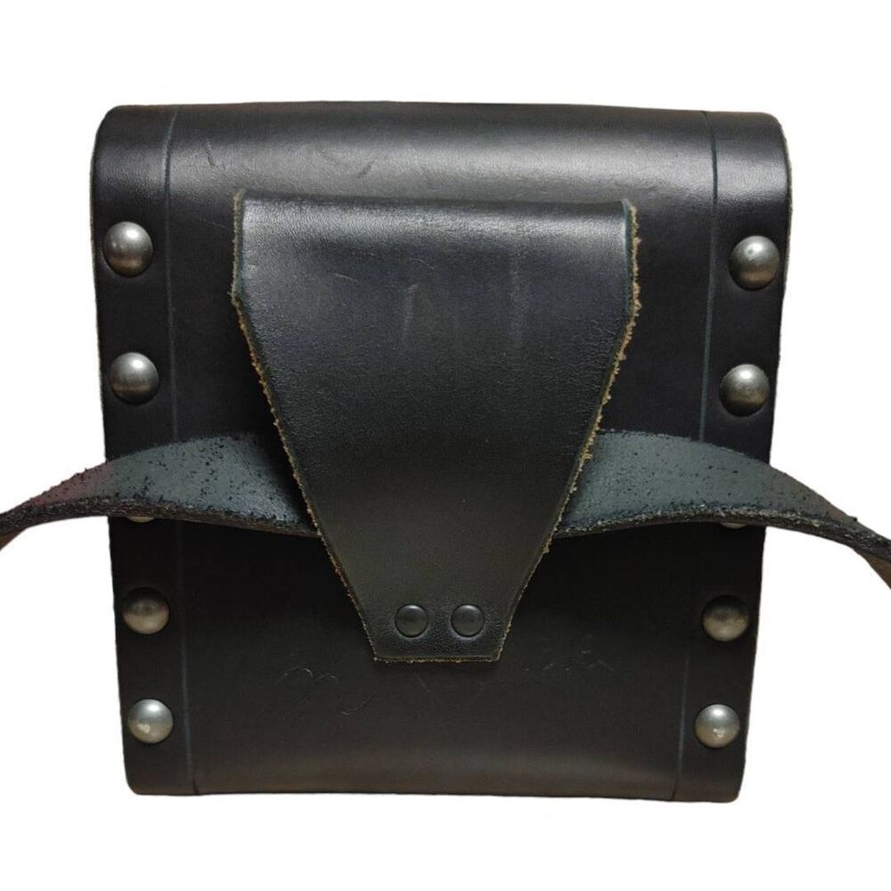 Custom Made, Hand Crafted Convertible Crossbody Genuine Leather Black - Picture 6 of 9